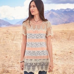 🆕🌿SUNDANCE BOHO LACE TUNIC🌿